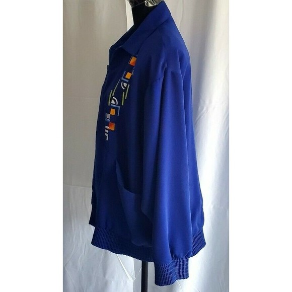 Vintage Brenda Goode Womens Artsy Windbreaker Coat Long Sleeve Jacket Pockets 2X - Picture 3 of 6